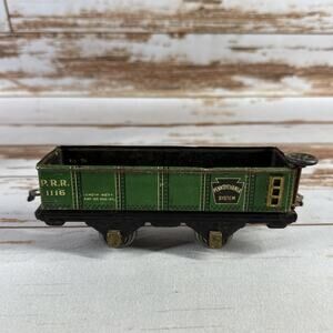 American Flyer Prewar O Gauge 1116 Green PRR Gondola